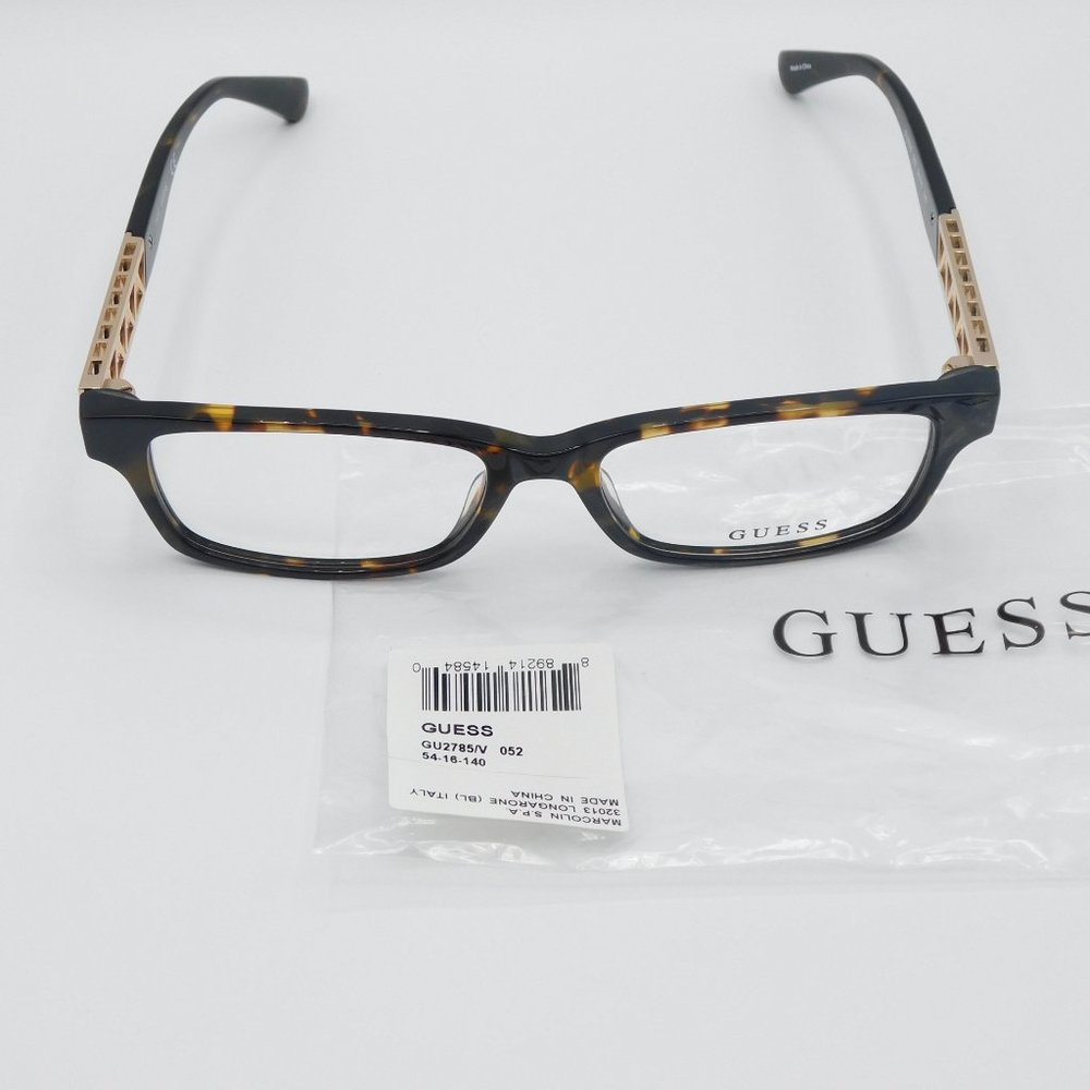 BRAND NEW GUESS GU2785 052 TORTOISE RECTANGLE WOMEN'S EYEGLASSES FRAME 5… - Picture 12 of 12